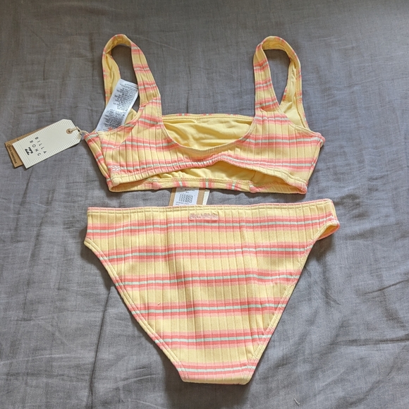 Billabong Sun Chaser Bikini Square Tank Top Low Rider Bottoms - Picture 2 of 12